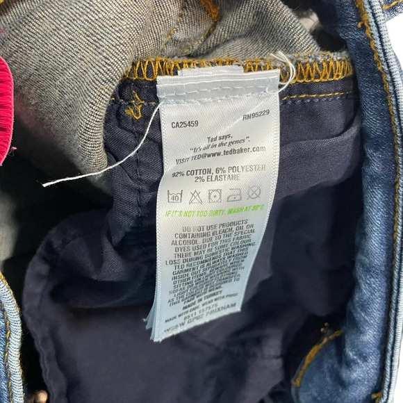 Ted Baker Women’s Distressed Slim Jeans in Medium Wash Size 25 - Picture 11 of 11